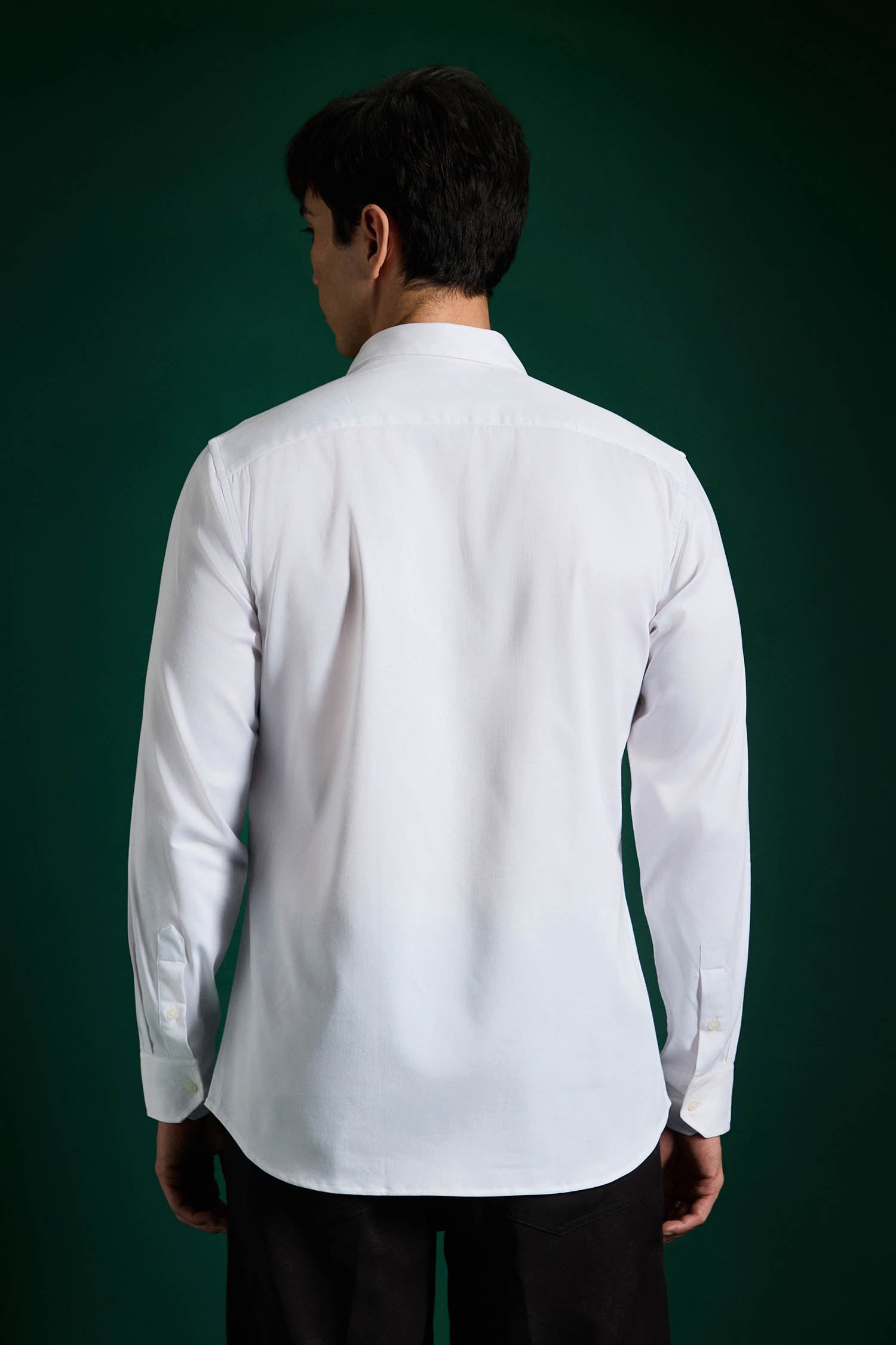 Static Brat Simpson White - Hand Embroidered Designer Shirt