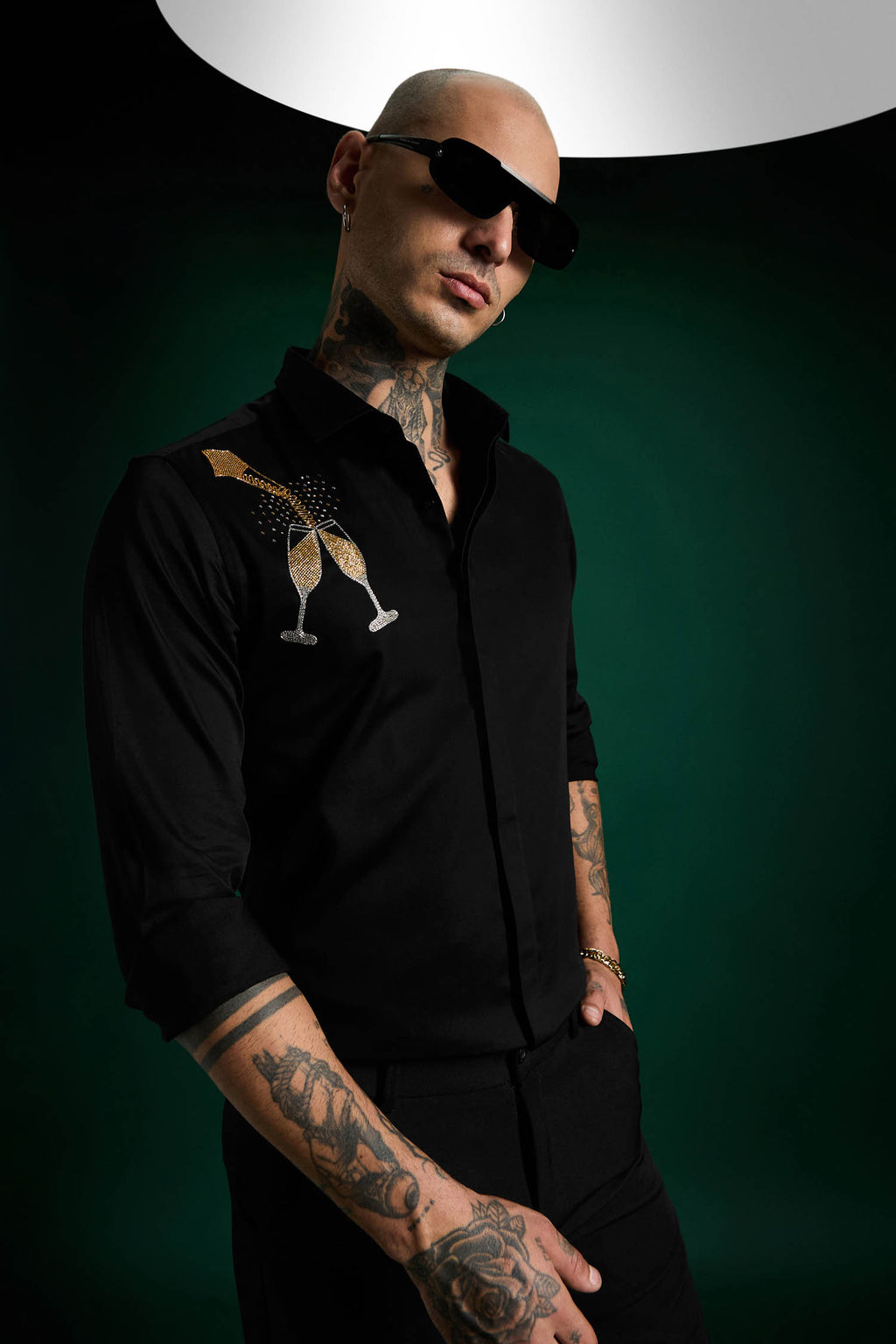 The Champagne Shirt - Black