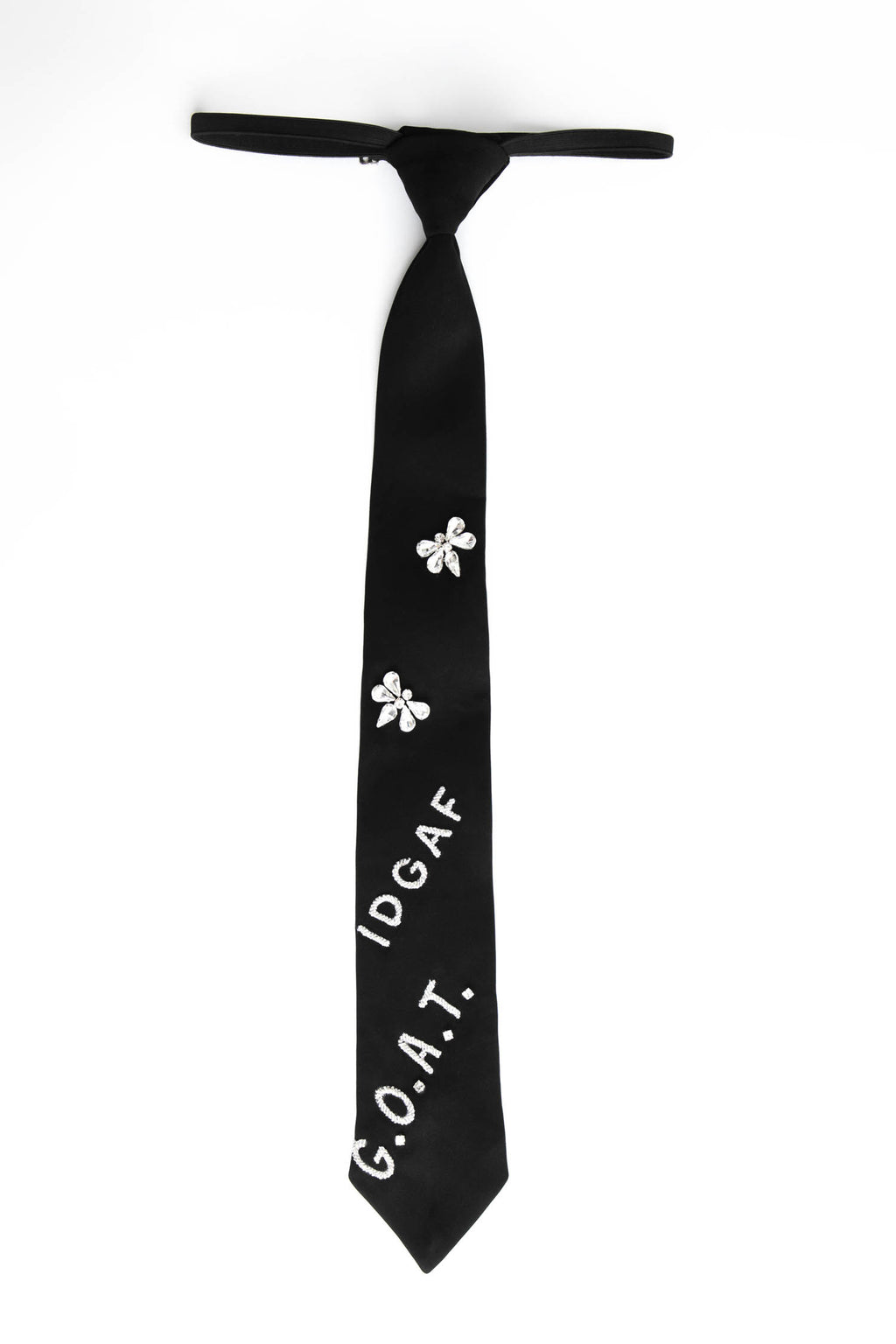 IDGAF- Hand Embroidered Designer Tie
