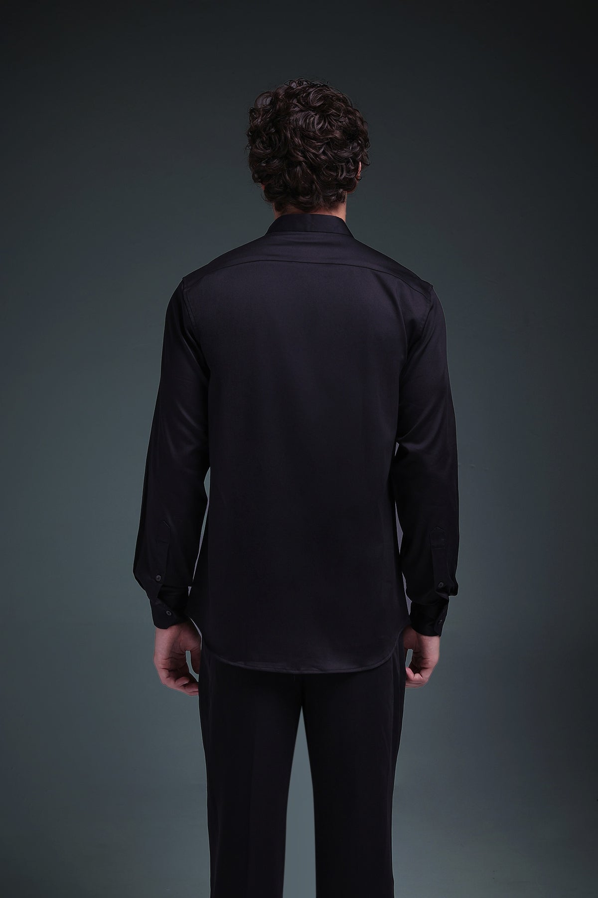 Scourge(Scorpion) - Hand Embroidered Designer Shirt - Black