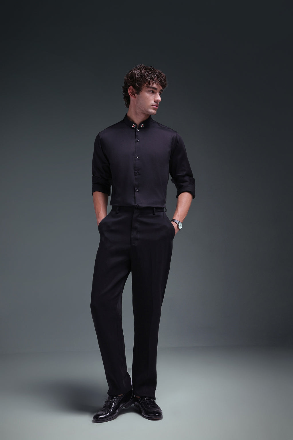Ember - Hand Embroidered Designer Shirt