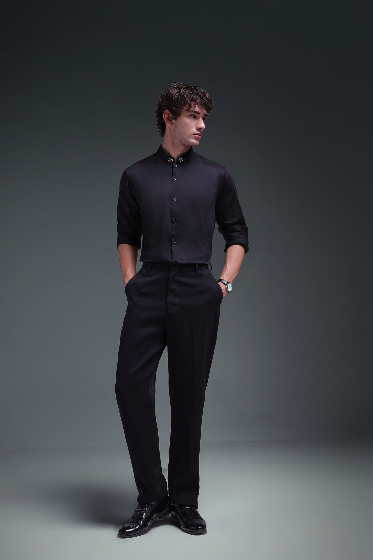 Ember - Hand Embroidered Designer Shirt