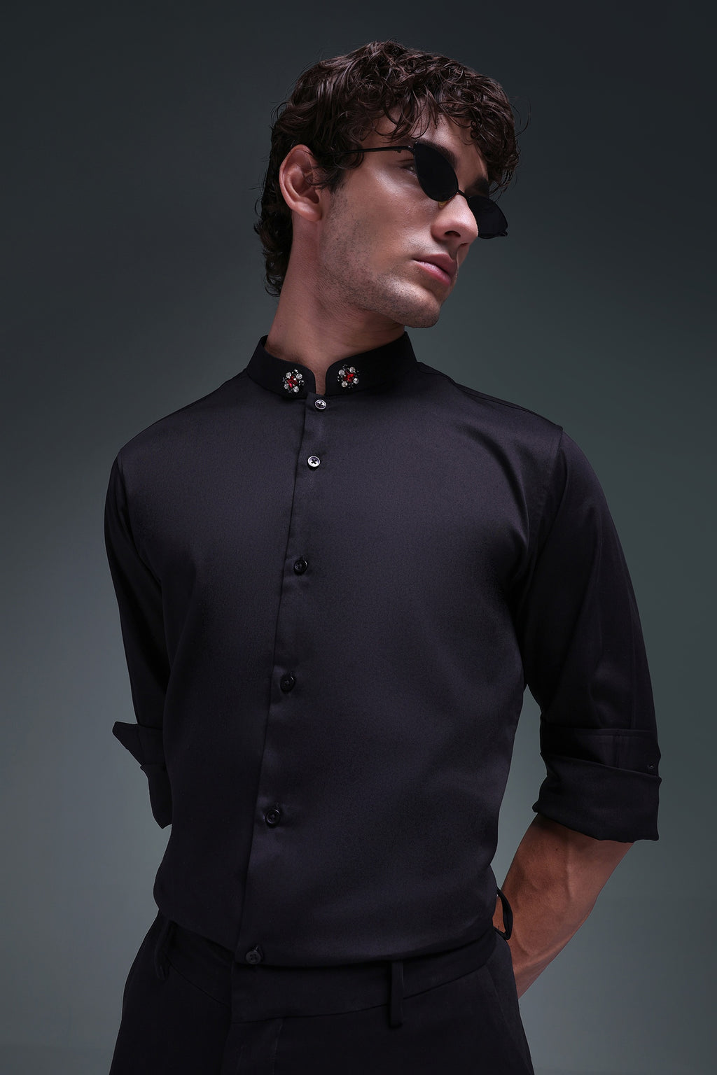 Ember - Hand Embroidered Designer Shirt