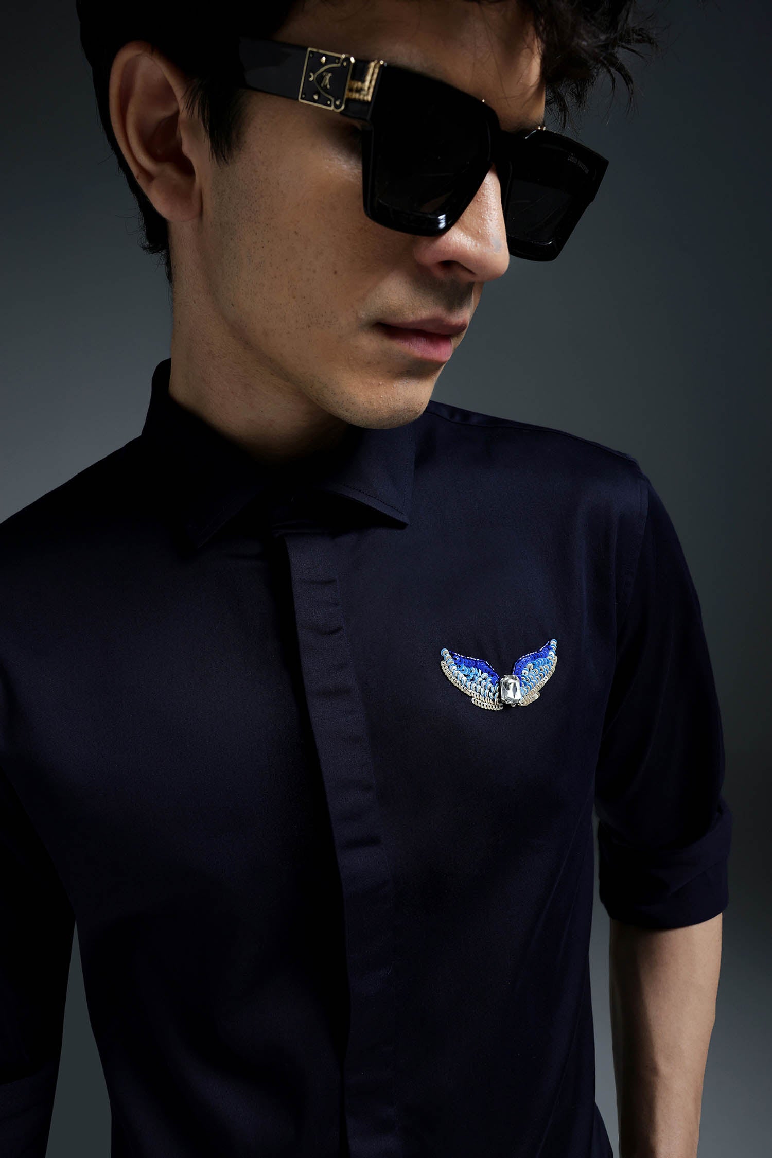 Winglet - Hand Embroidered Designer Shirt