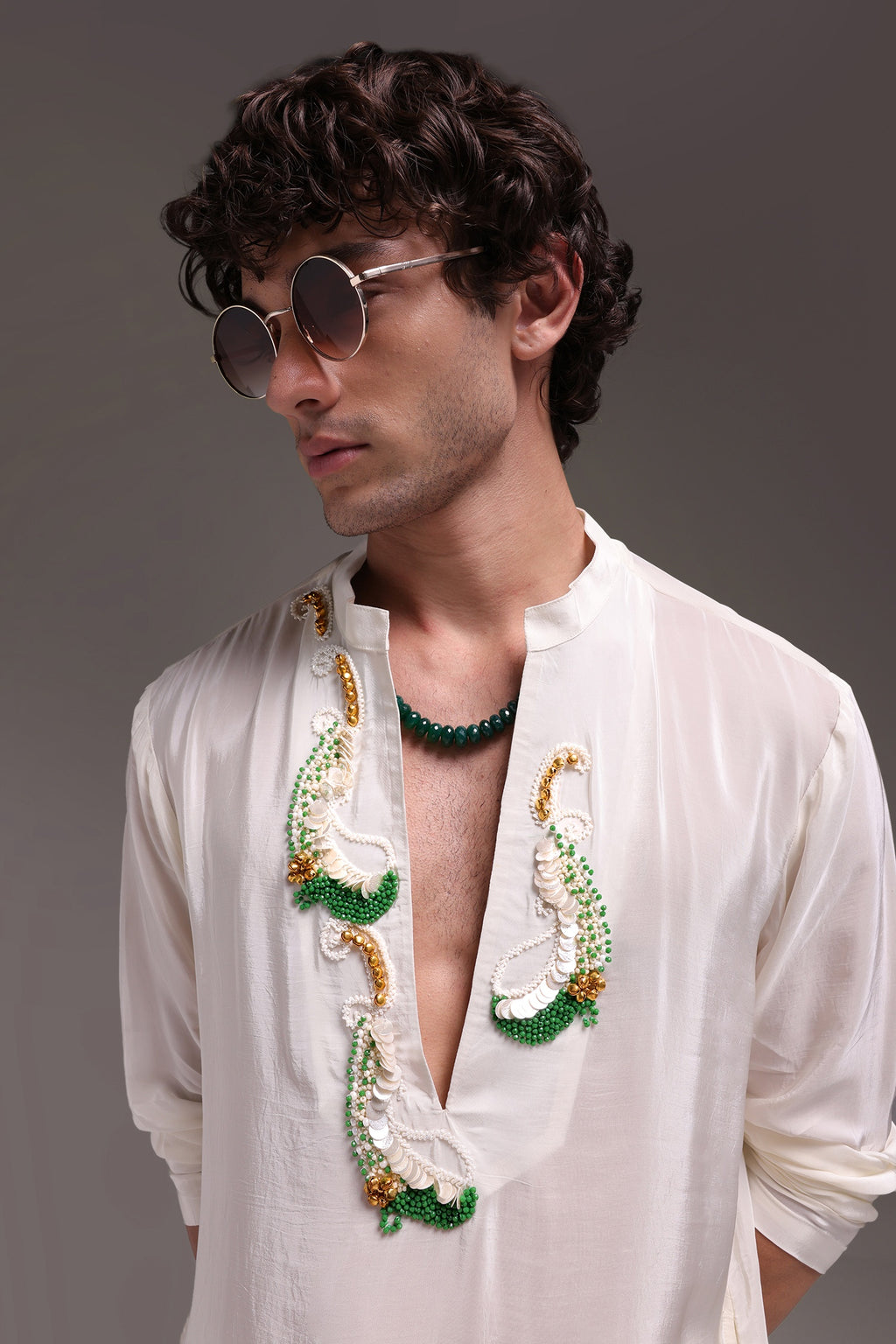 Ambi (Pasiley) - Hand Embroidered Designer Kurta