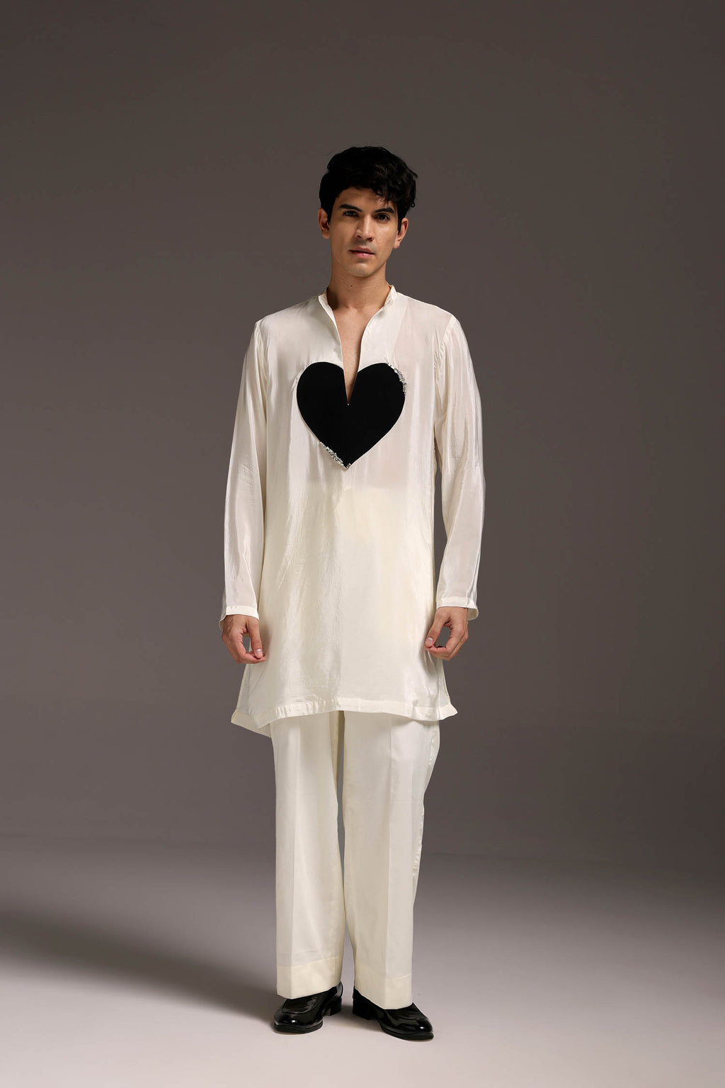 Lupdup(Rhinestone) - Hand Embroidered Designer Kurta