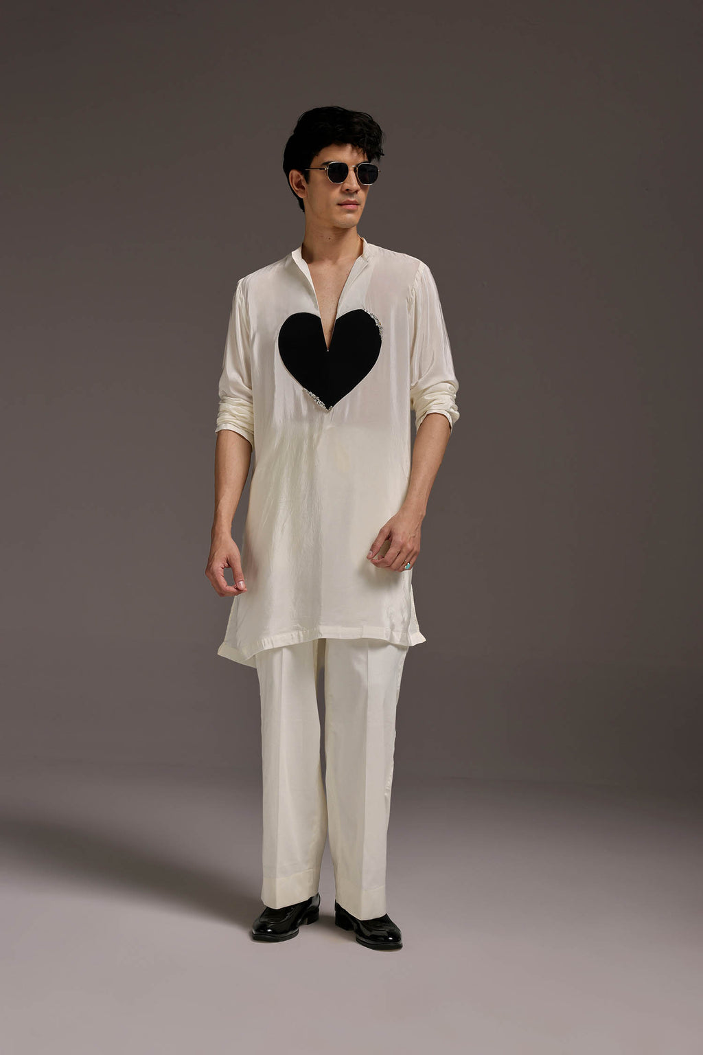 Lupdup(Rhinestone) - Hand Embroidered Designer Kurta