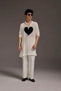 Lupdup(Rhinestone) - Hand Embroidered Designer Kurta
