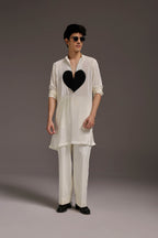 Lupdup(Rhinestone) - Hand Embroidered Designer Kurta