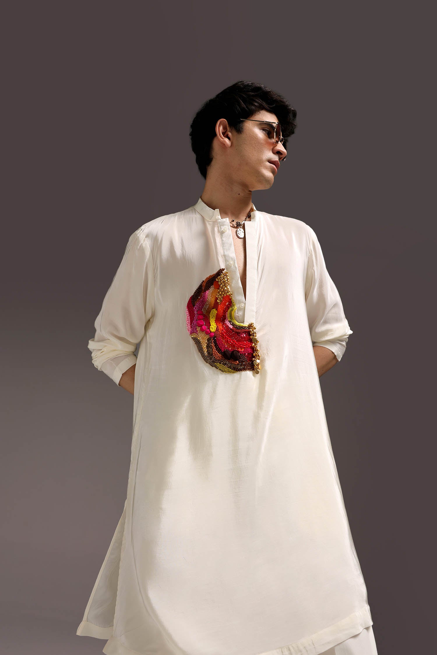 Spectrum - Hand Embroidered Designer Kurta