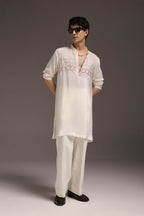 Heart Line - Hand Embroidered Designer Kurta