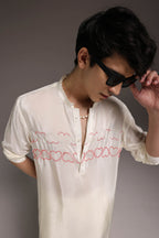 Heart Line - Hand Embroidered Designer Kurta
