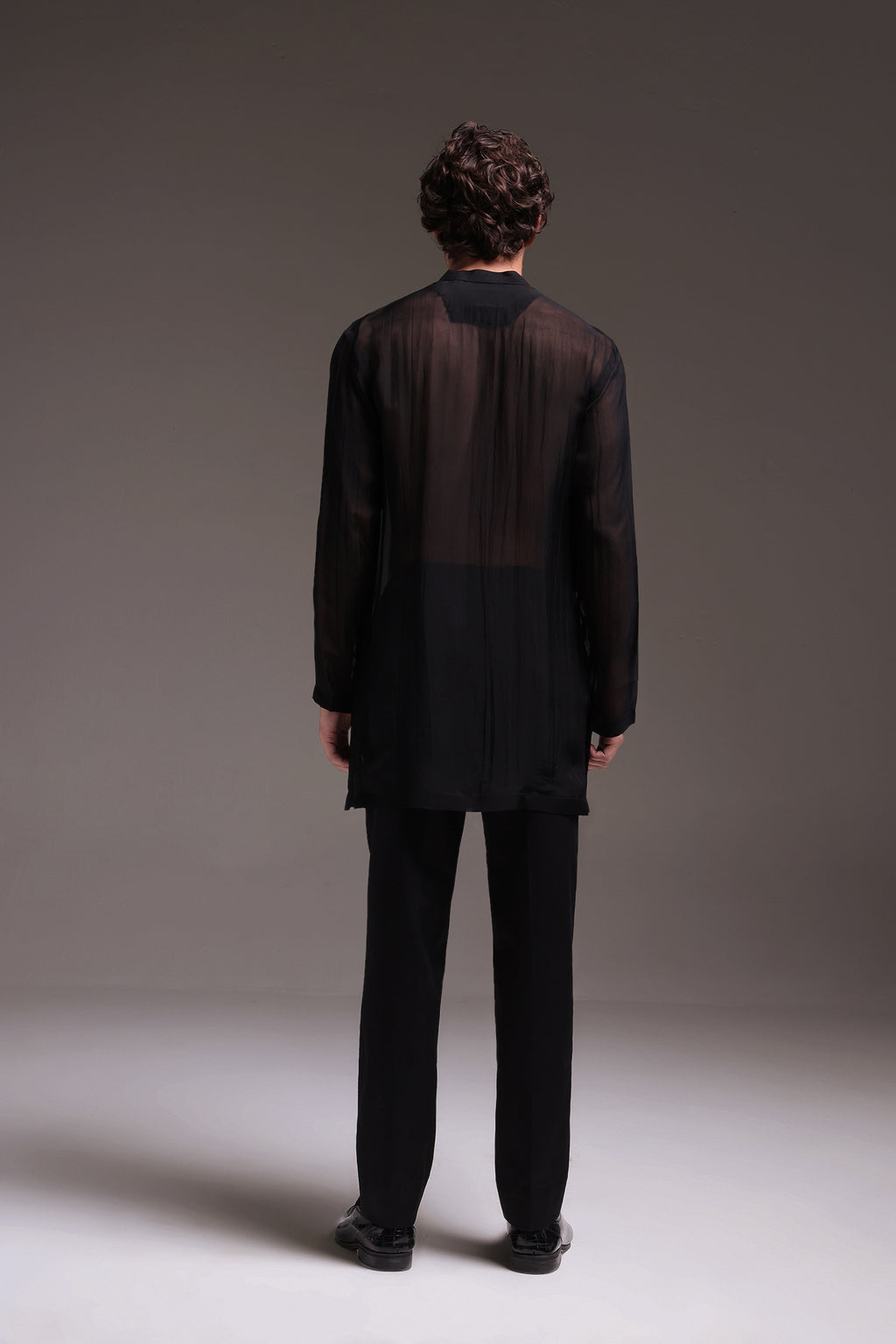 Black Organza Designer Kurta