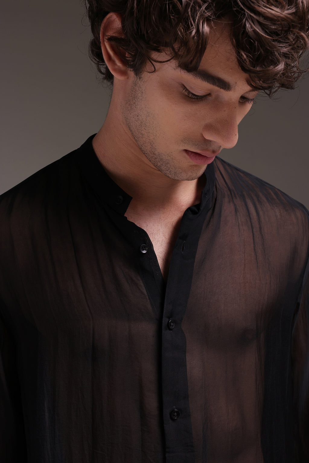 Black Organza Designer Kurta