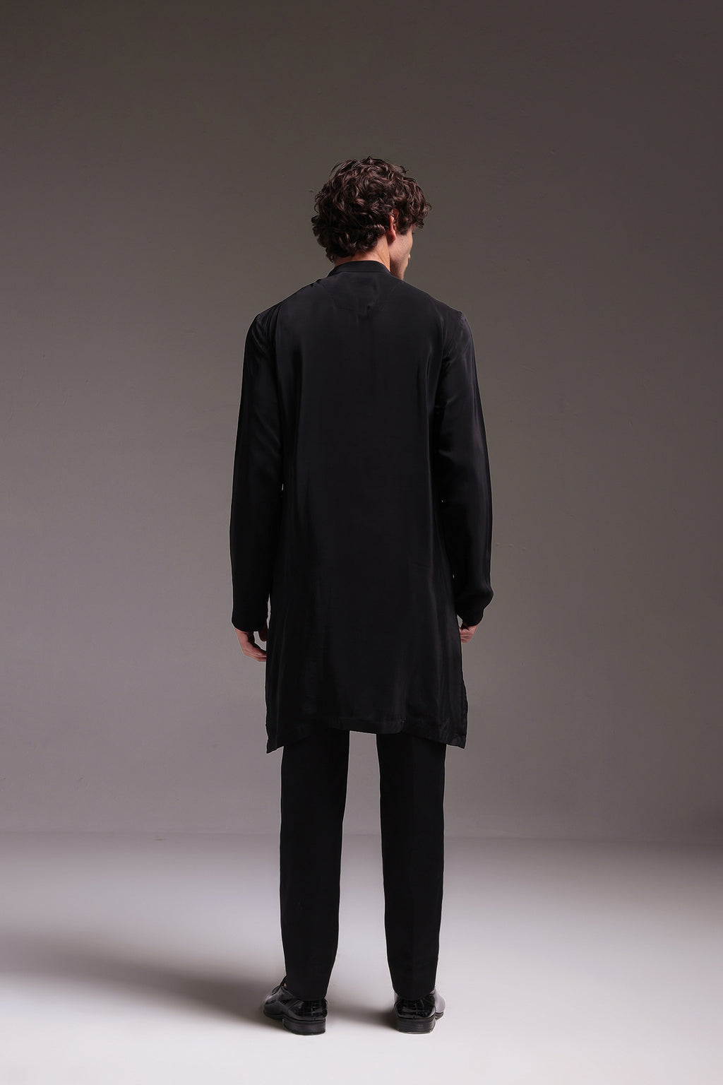 Black Lumpi - Hand Embroidered Designer Kurta