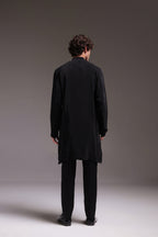 Black Lumpi - Hand Embroidered Designer Kurta