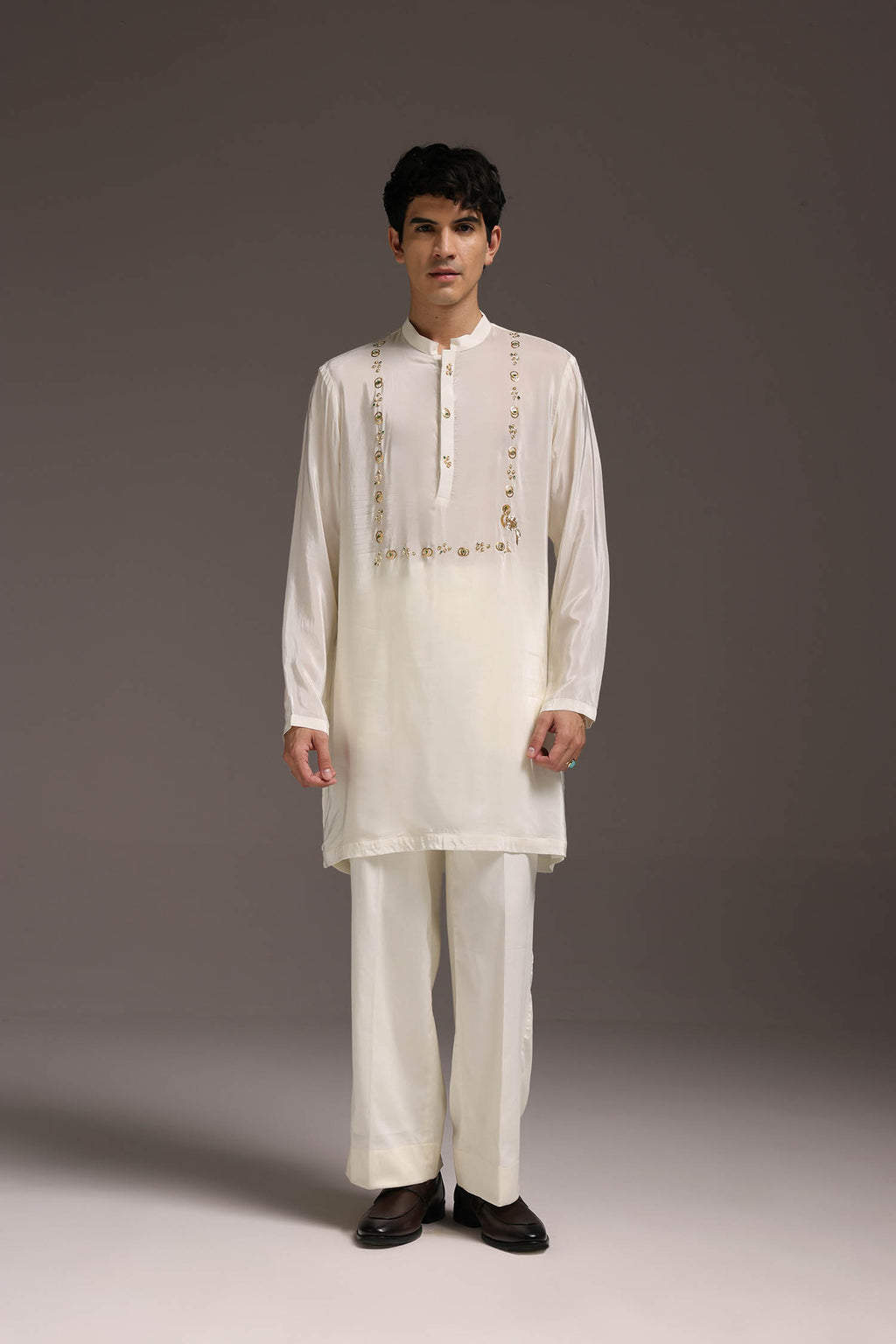 Wade - Hand Embroidered Designer Kurta