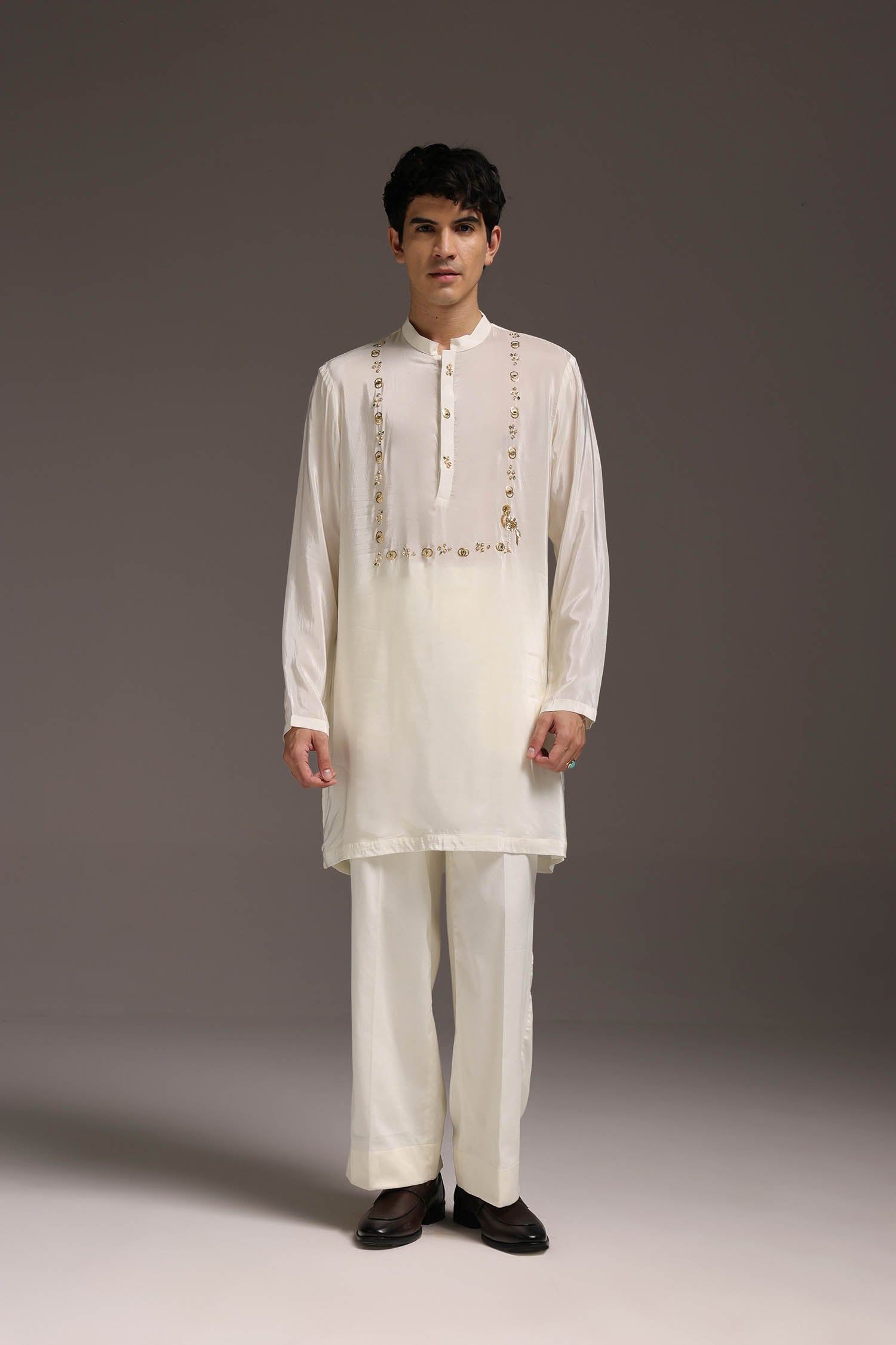 Wade - Hand Embroidered Designer Kurta