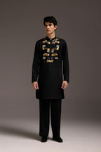 Starlit Patch - Hand Embroidered Designer Kurta