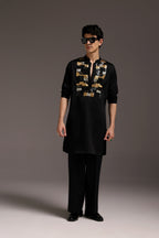 Starlit Patch - Hand Embroidered Designer Kurta