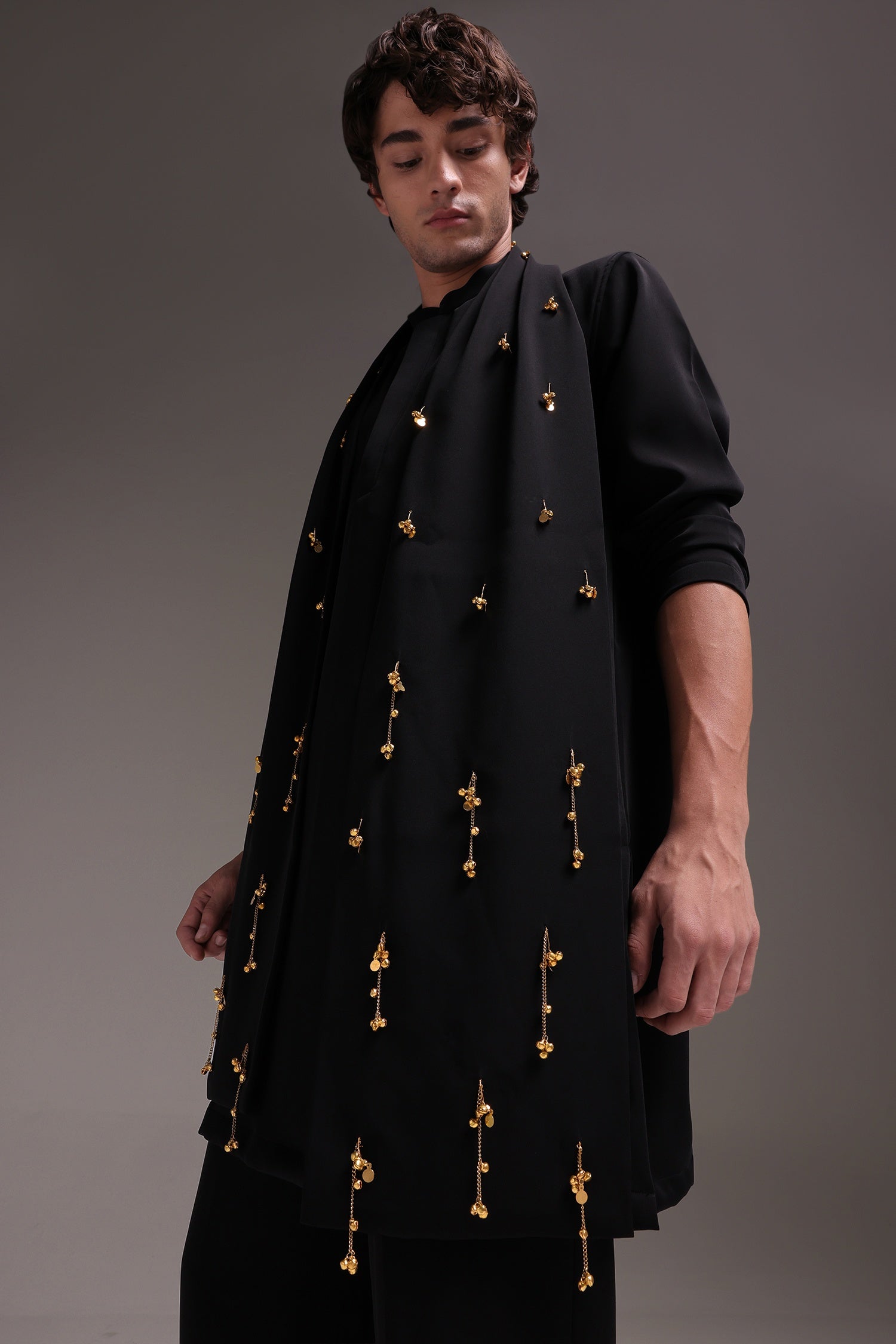 Tinkle - Hand Embroidered Designer Shawl