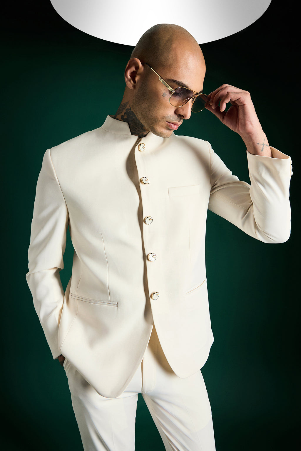 The Highness Bandhgala - Ivory