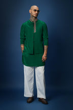Green Bundi Kurta