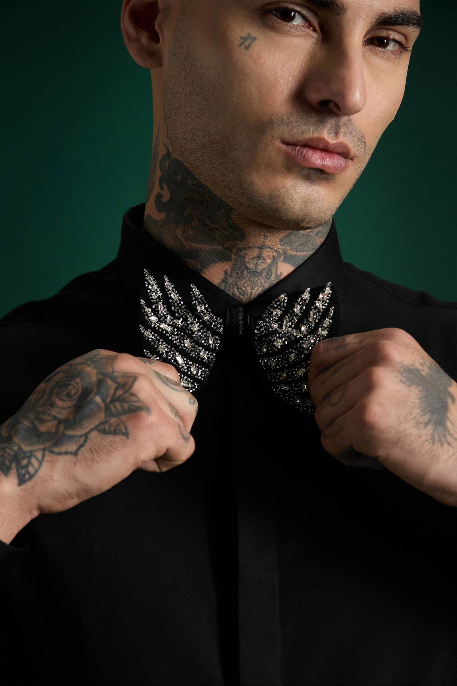 Avian - Hand Embroidered Designer Bow-Tie