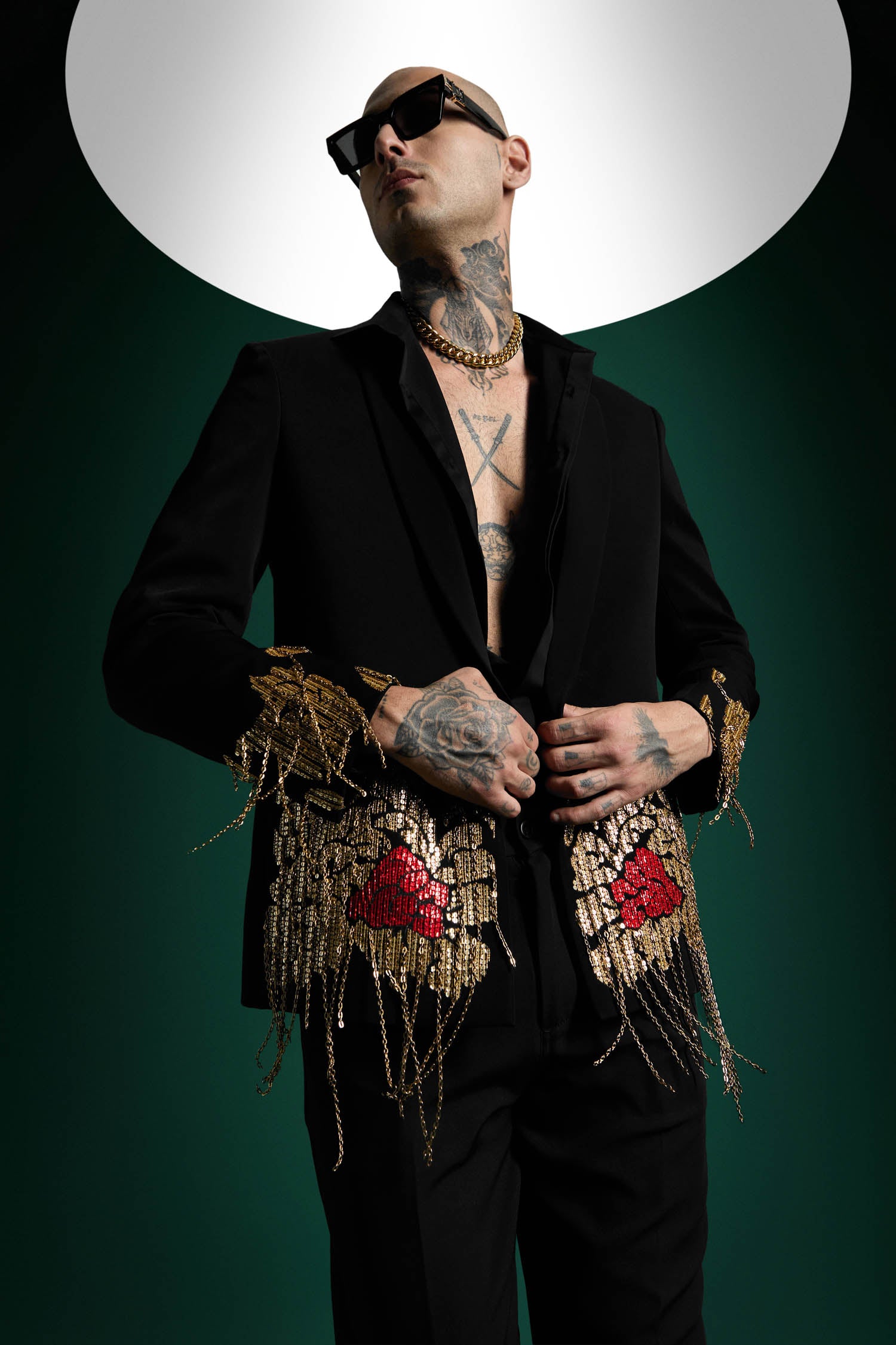 Golden Crest - Hand Embroidered Designer Tuxedo