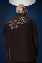 Swaagat Nahin Karoge Humara Hand Embroidered Bundi Set - Brown