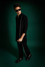 Echelon - Designer Kurta Set - Black