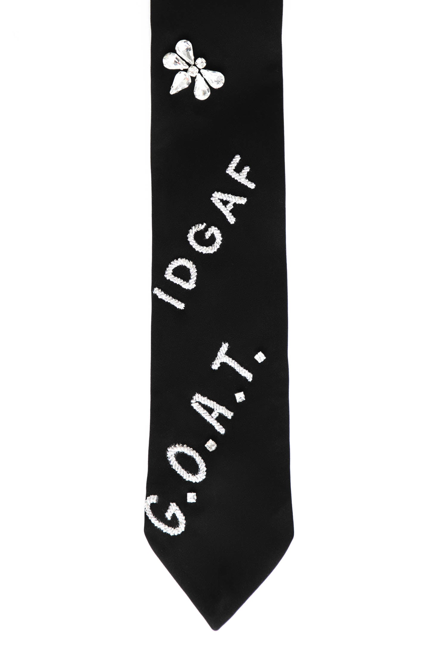 IDGAF- Hand Embroidered Designer Tie