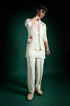 Meadows-hand Embroidered Designer Bundi