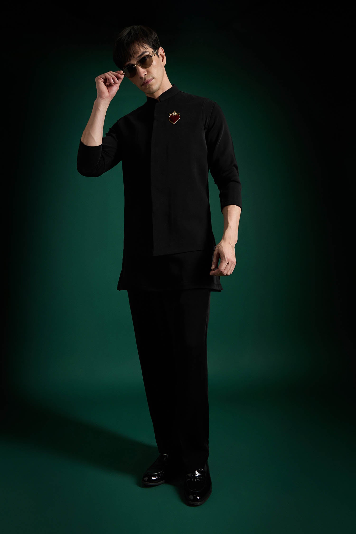 Cordelia(Heart) - Hand Embroidered Designer Bundi