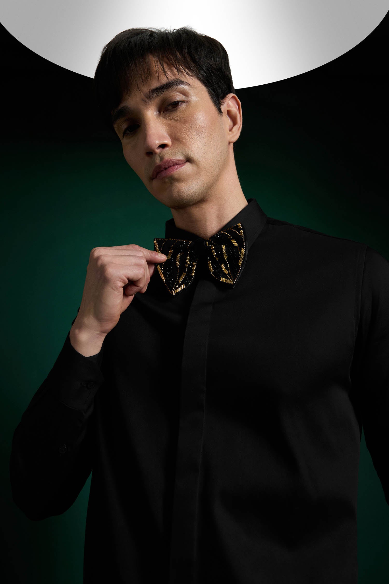 Aureate - Hand Embroidered Designer Bow-Tie