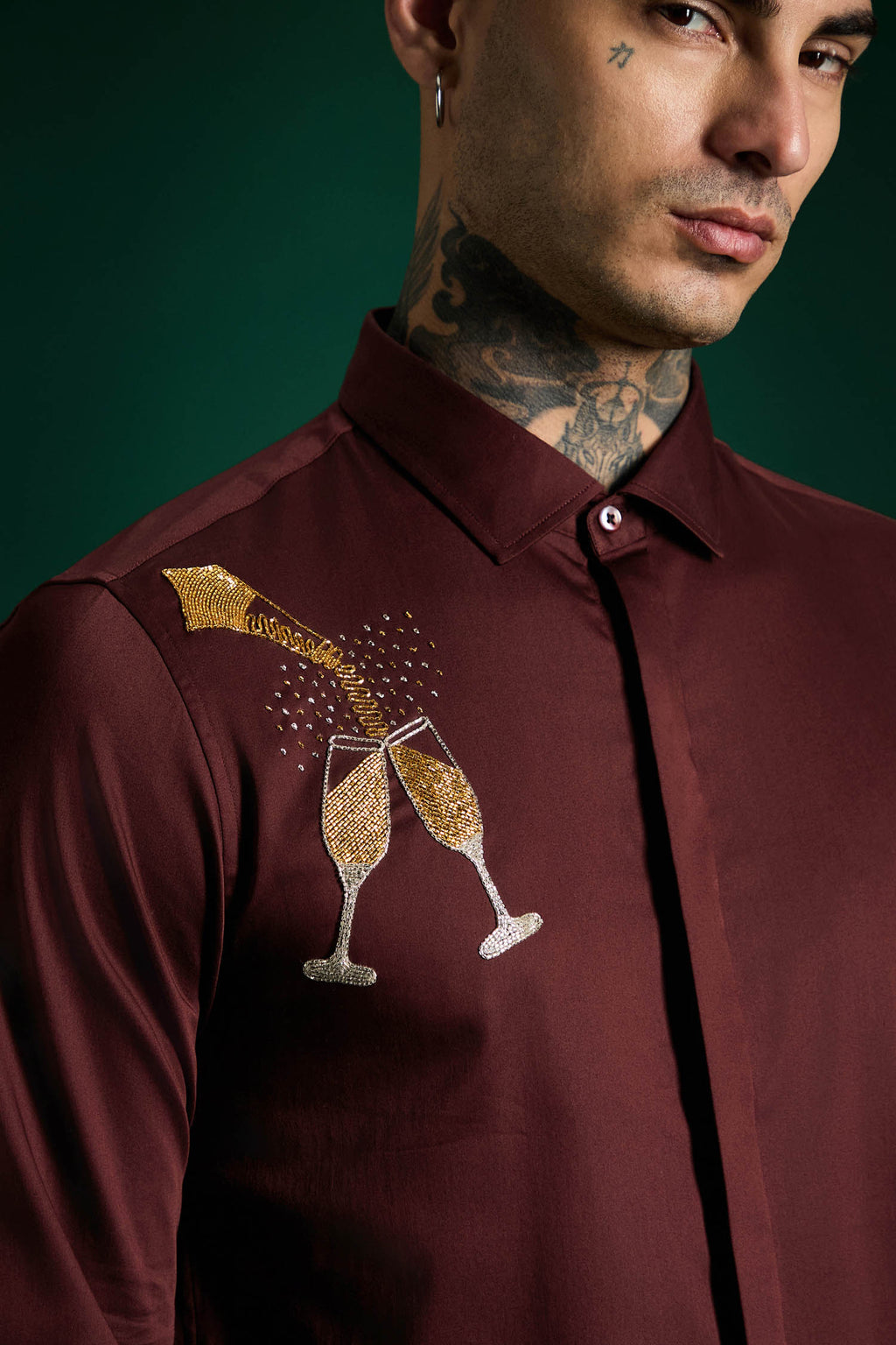 The Champagne Shirt - Wine