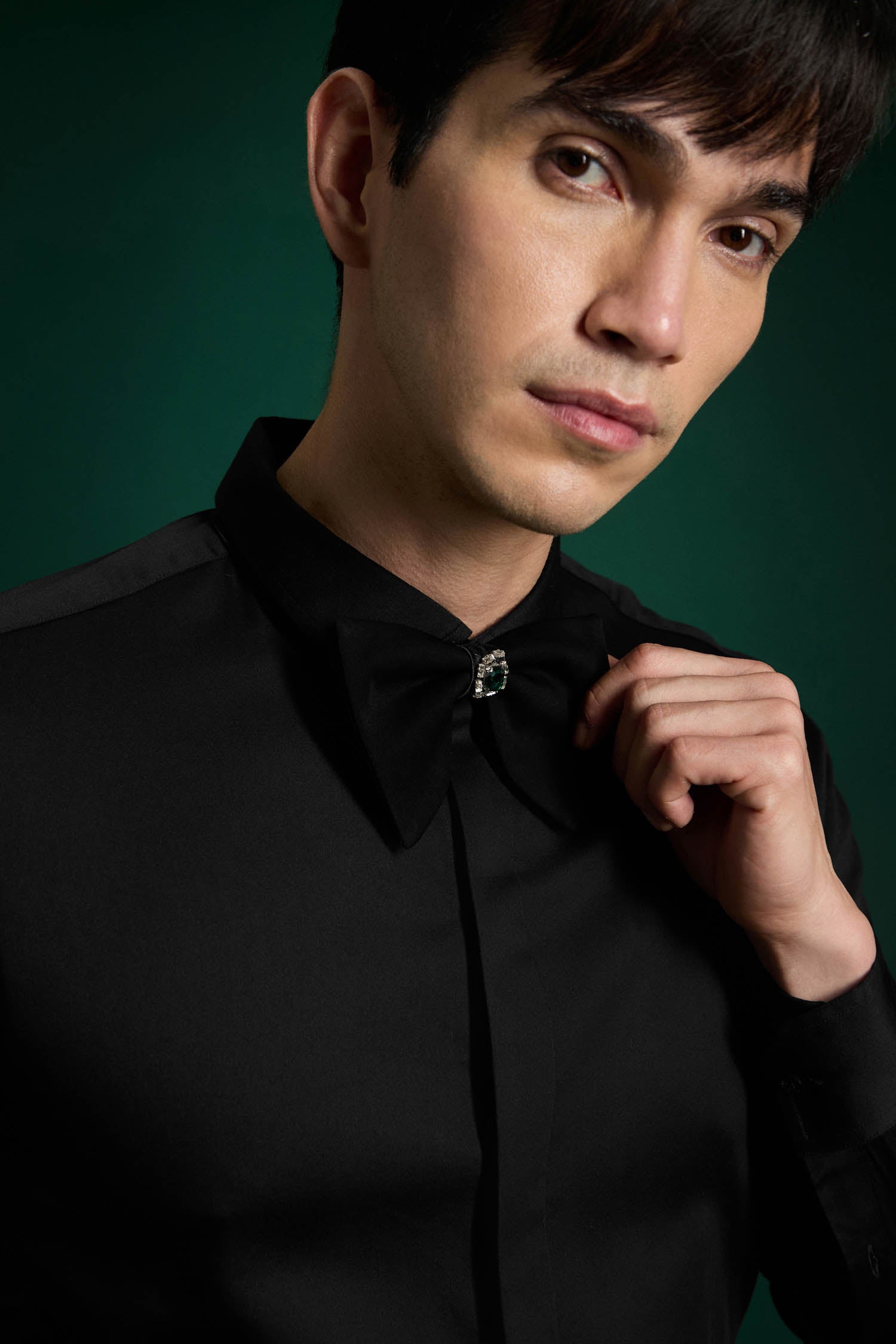 Jade - Hand Embroidered Designer Bow-Tie