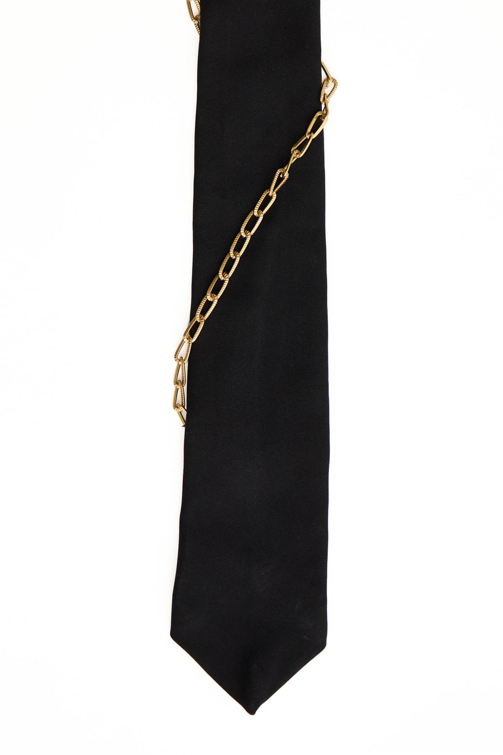 Metal Chain- Hand Embroidered Designer Tie
