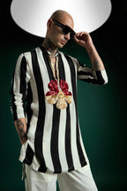 Ascend Hand Embroidered Designer Kurta - Black