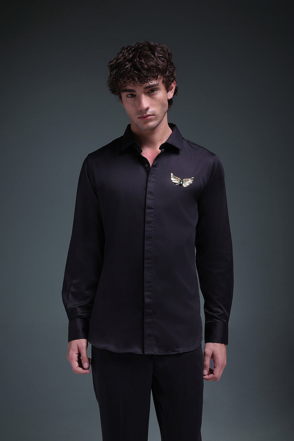 Winglet - Hand Embroidered Designer Shirt