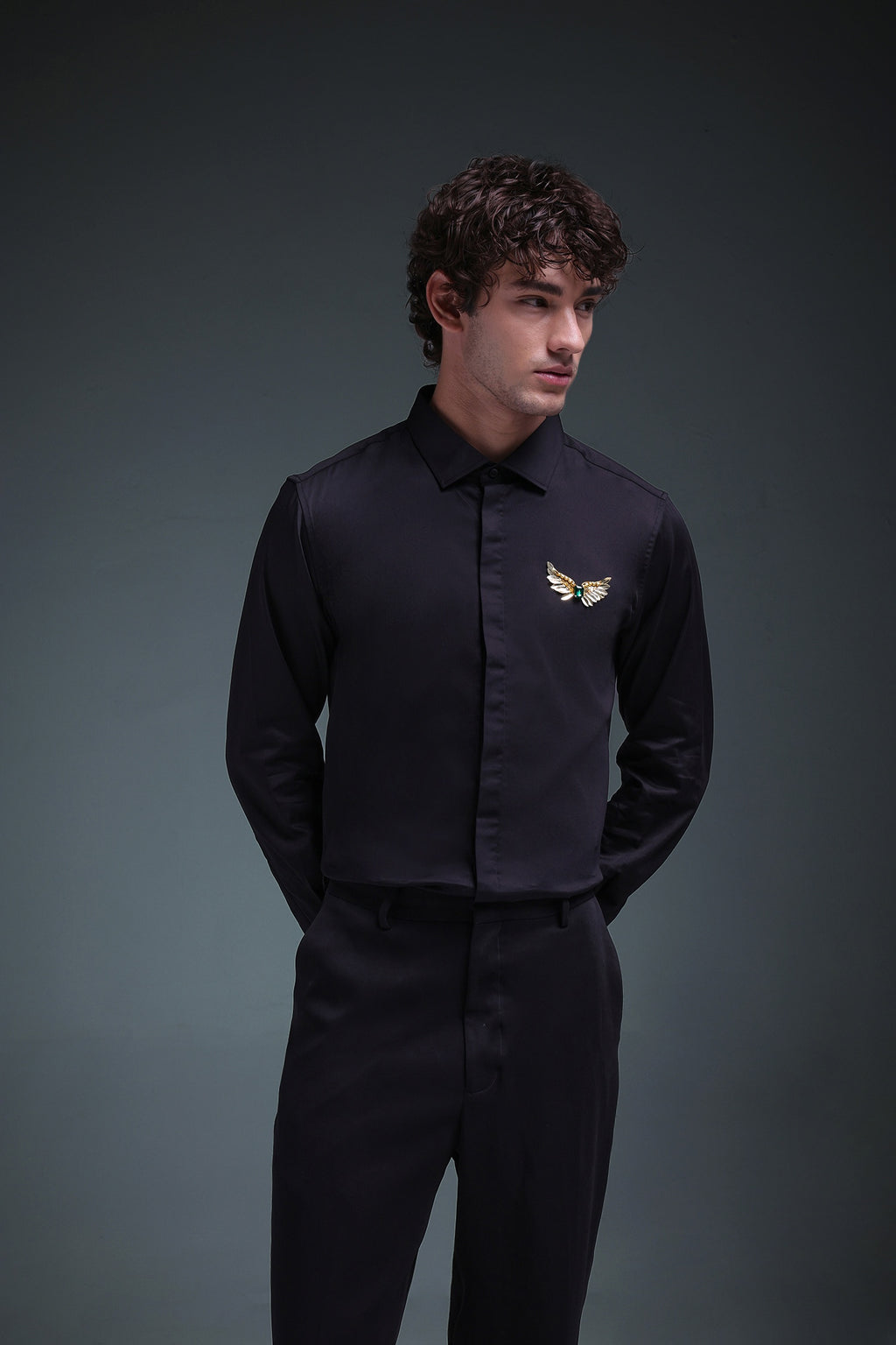 Winglet - Hand Embroidered Designer Shirt