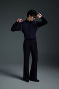 Sprinkle - Hand Embroidered Designer Shirt - Navy