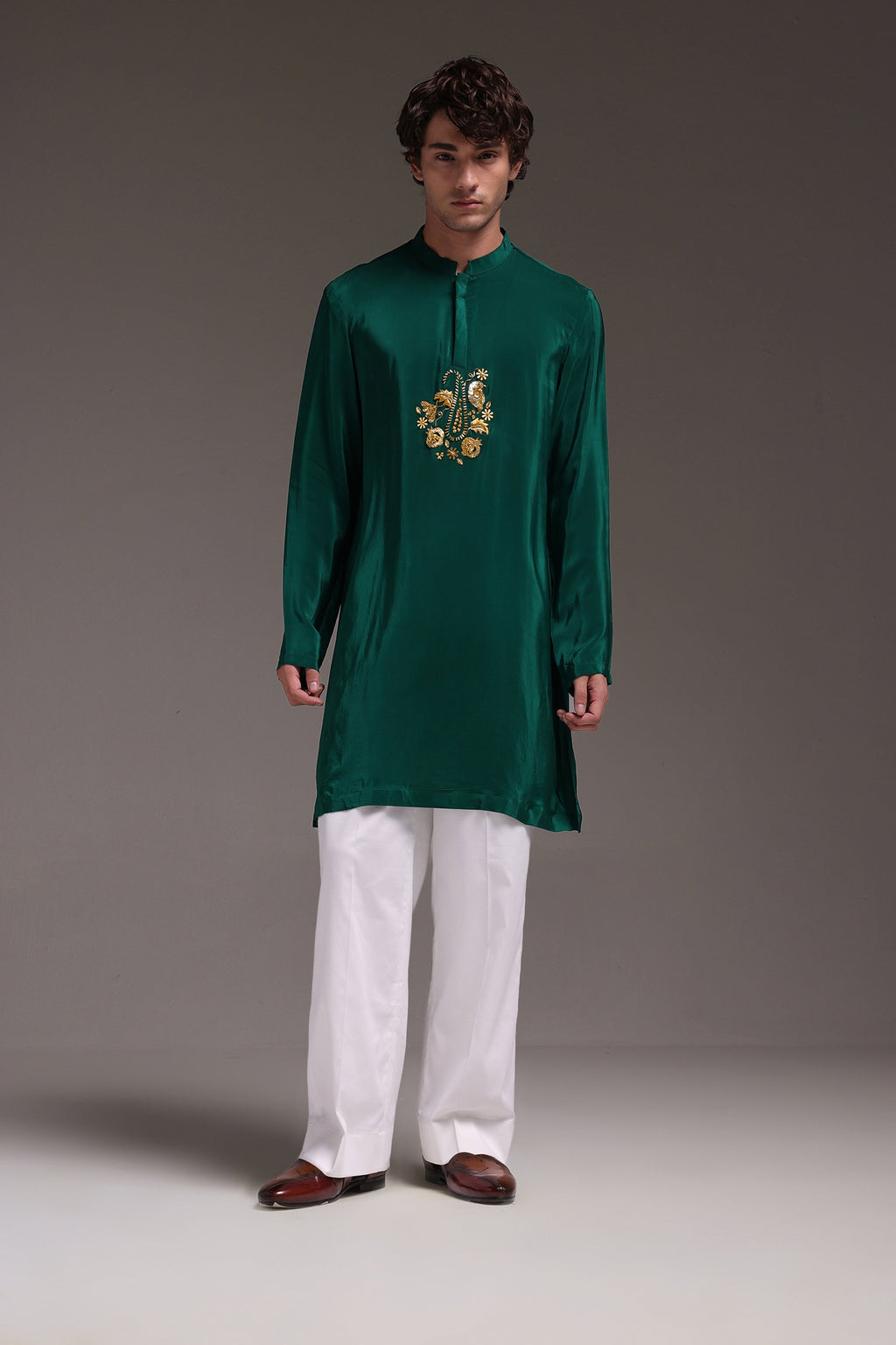 Paisfeather - Hand Embroidered Designer Kurta