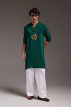 Paisfeather - Hand Embroidered Designer Kurta