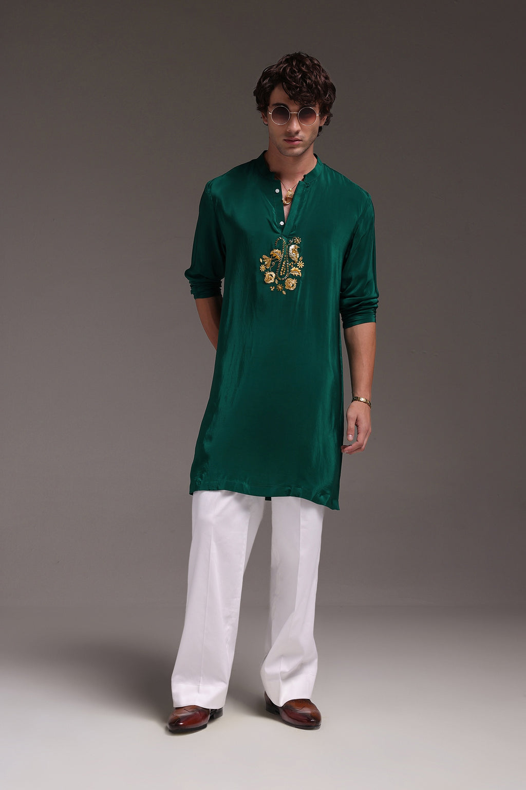 Paisfeather - Hand Embroidered Designer Kurta