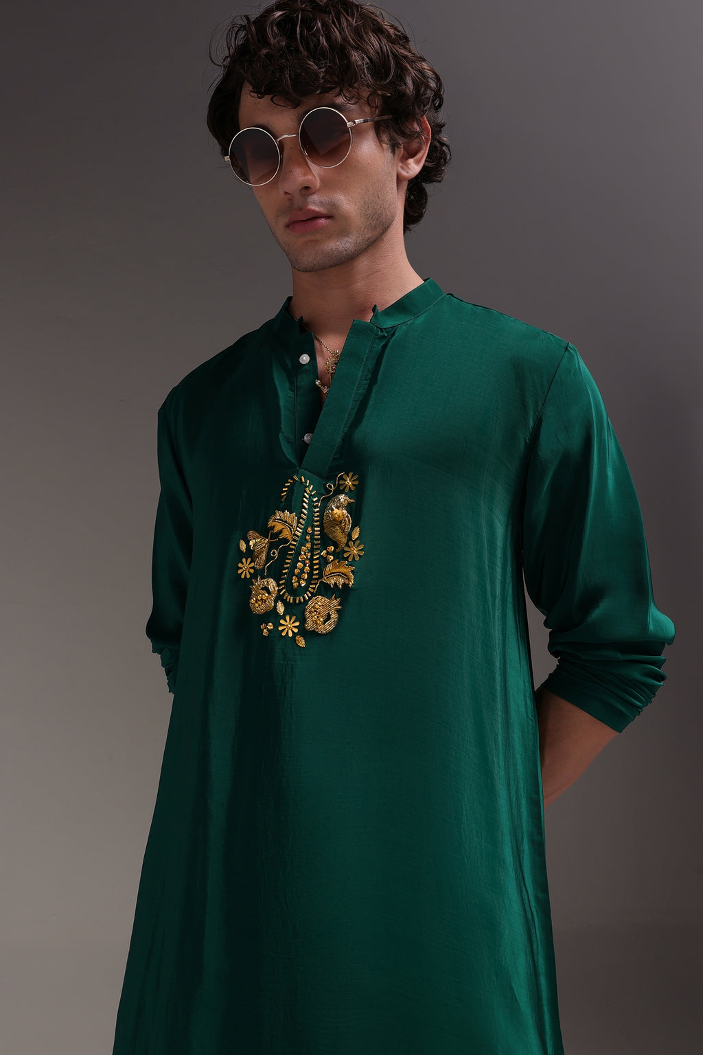 Paisfeather - Hand Embroidered Designer Kurta