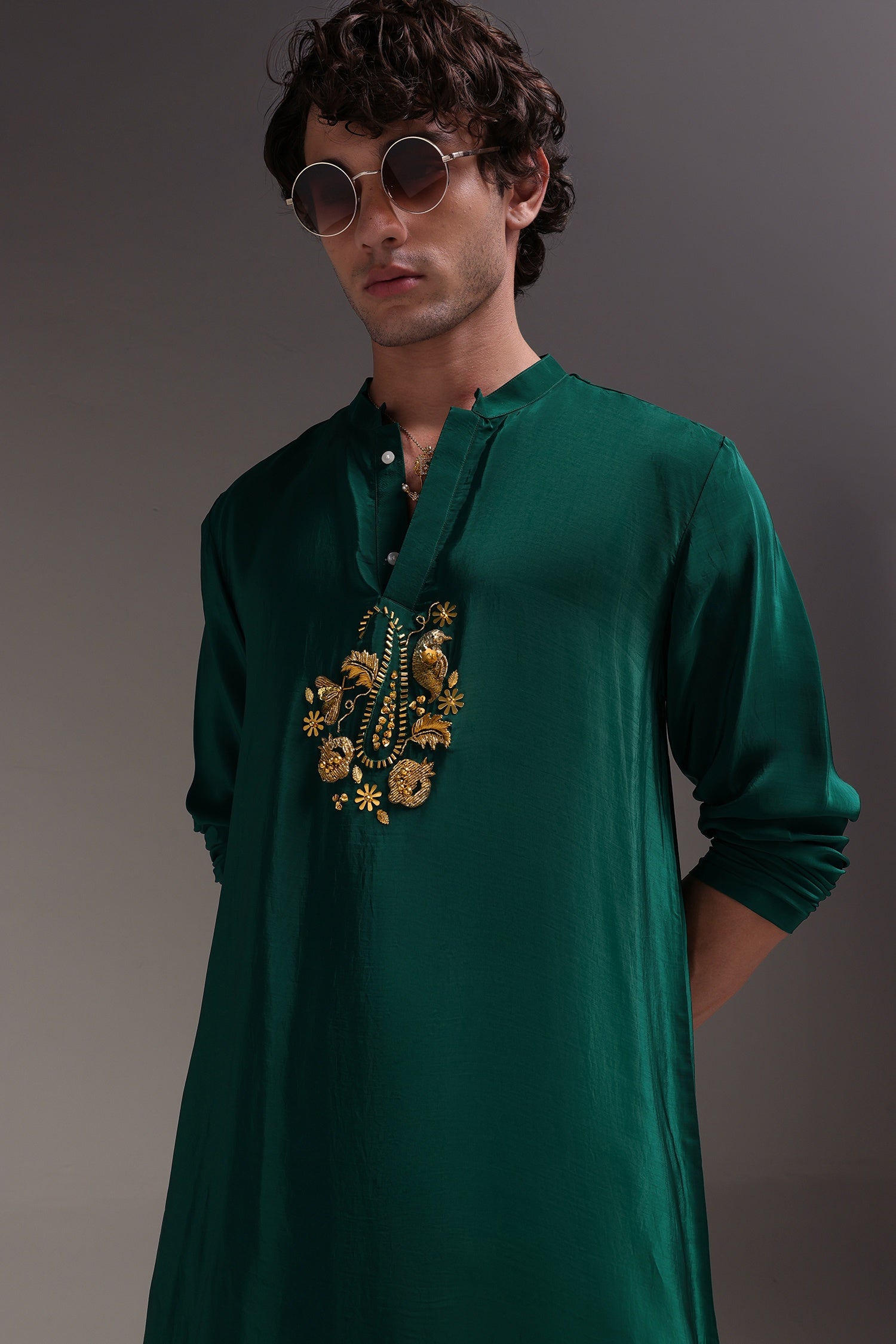 Paisfeather - Hand Embroidered Designer Kurta