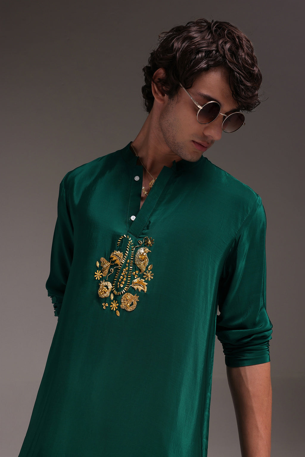 Paisfeather - Hand Embroidered Designer Kurta