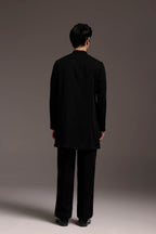 Emerald Fringe - Hand Embroidered Designer Kurta