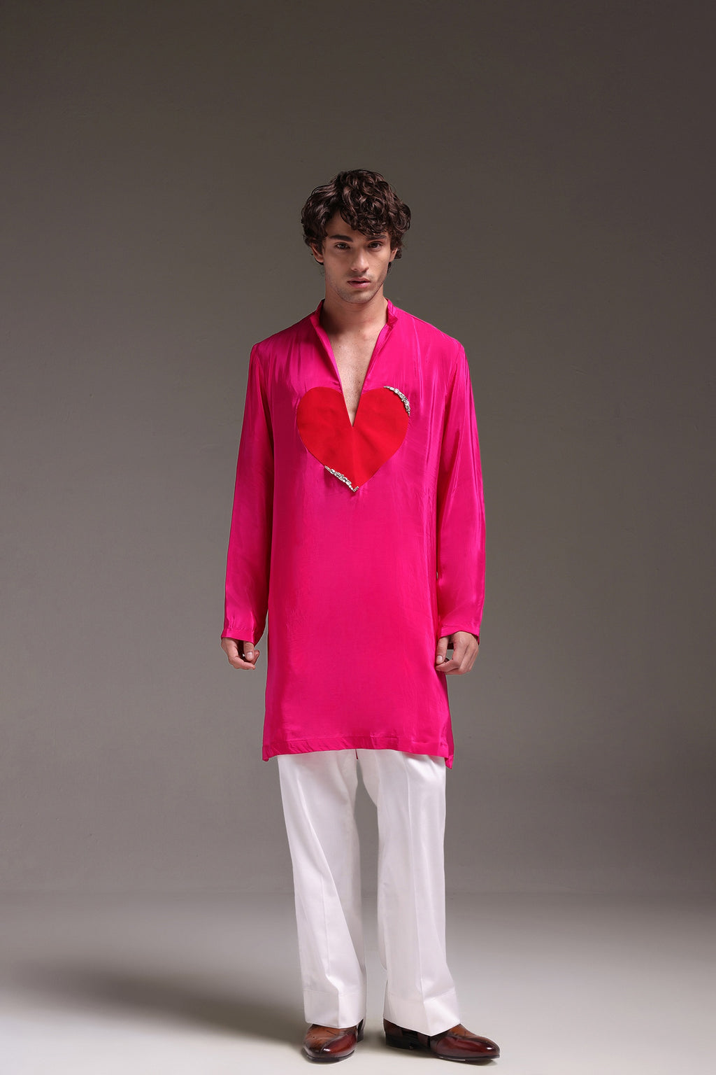 Lupdup(Rhinestone) - Hand Embroidered Designer Kurta